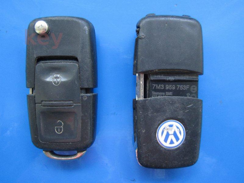 Cheie cu telecomanda VW 2b patrate 44 7M3959753F 433 SH