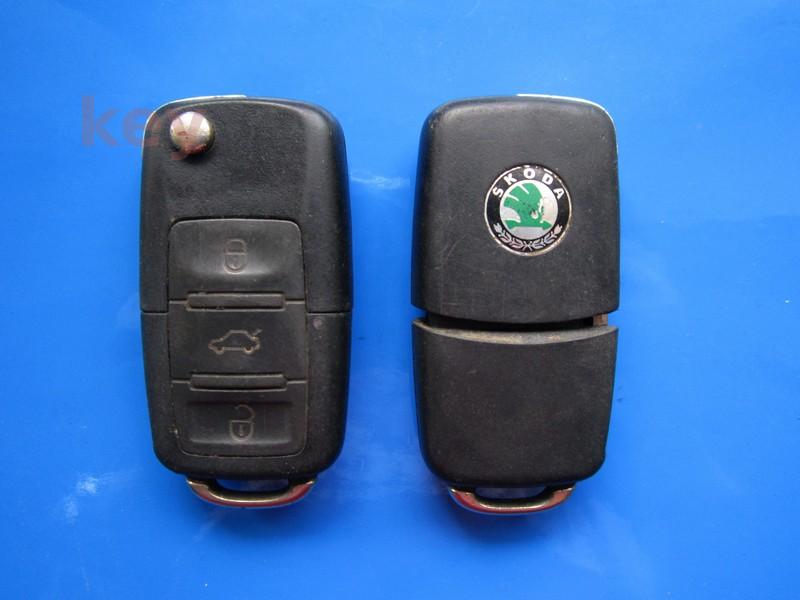 Cheie cu telecomanda Skoda 3b 48CAN 1K0959753G LOCKED 433 SH