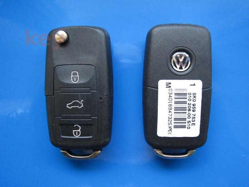 Cheie cu telecomanda VW 3b Golf6 Jetta UDS 48CAN 5K0959753E 433